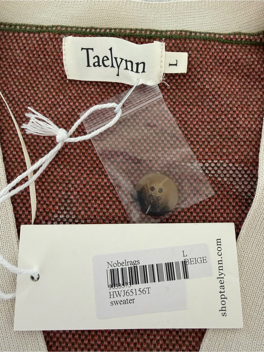 Taelynn V Neck Button Down Western Sweater Cardigan Size Large Horse Knit Cowboy - Picture 4 of 7